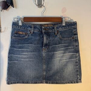 Y2K Vintage jean mini skirt